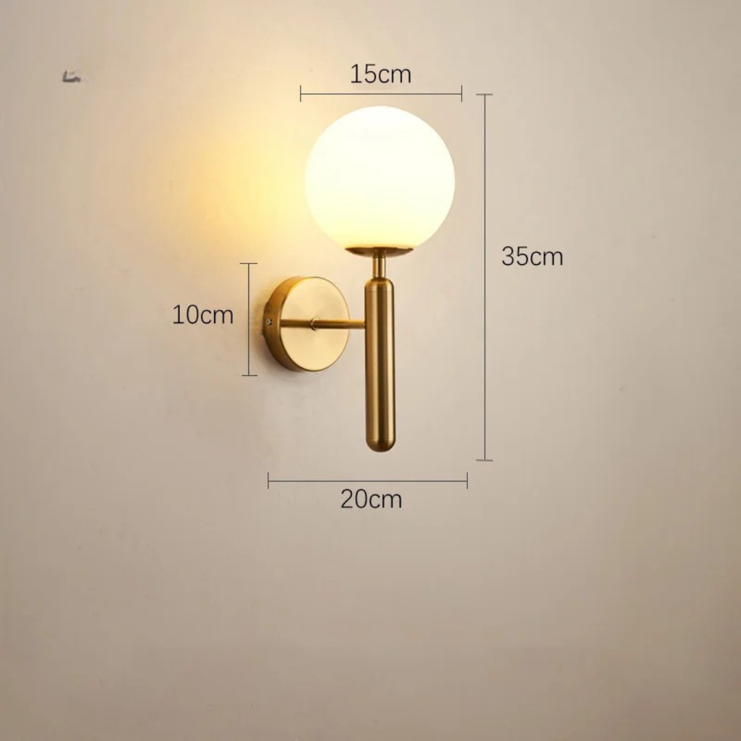 Arandela Dourada Modern Minimalista LED