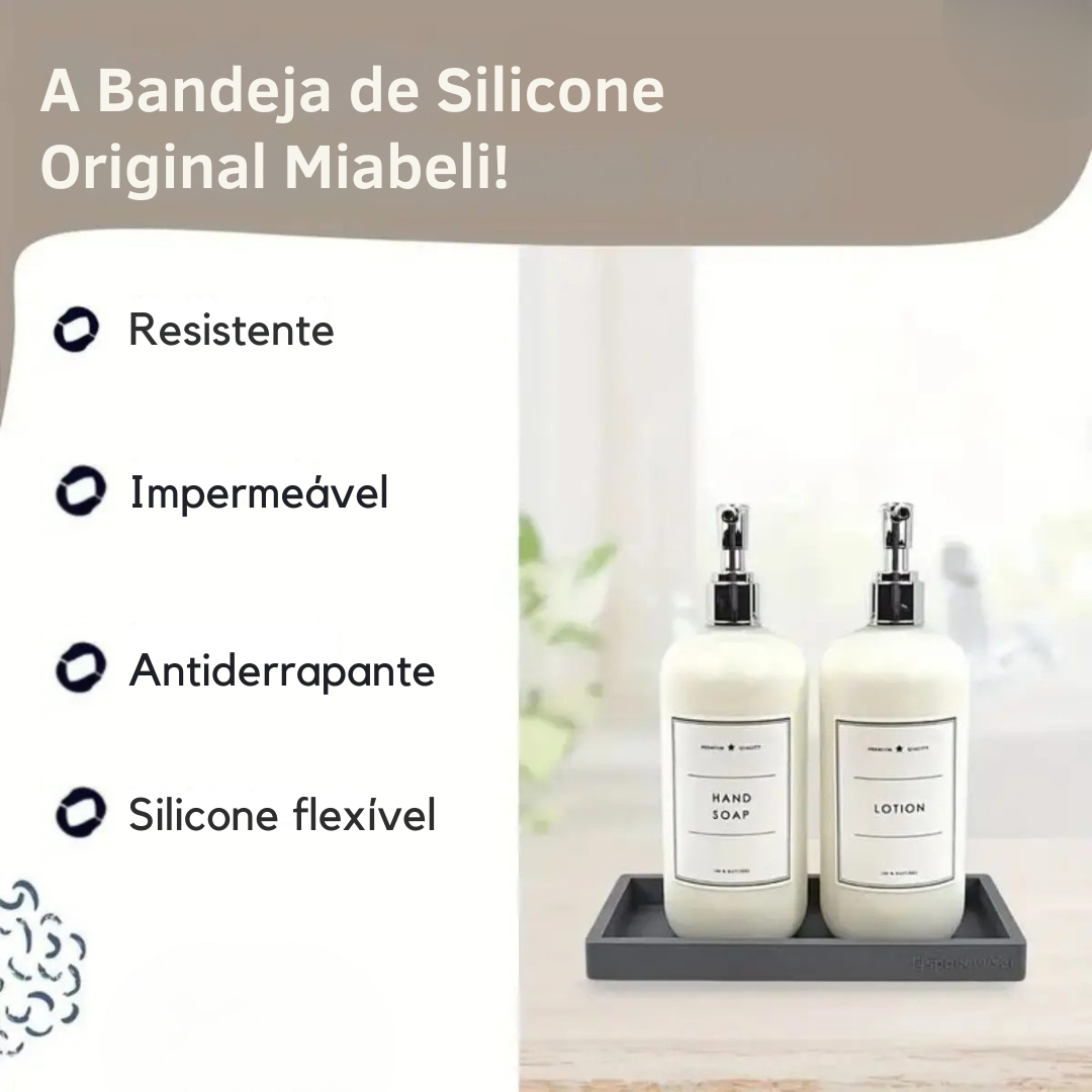 Bandeja Organizador de Silicone para Banheiro e Cozinha