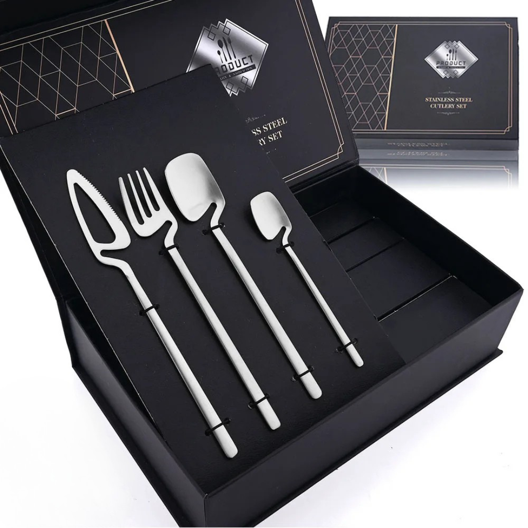 Conjunto de Talheres Inox 32pcs Luxo