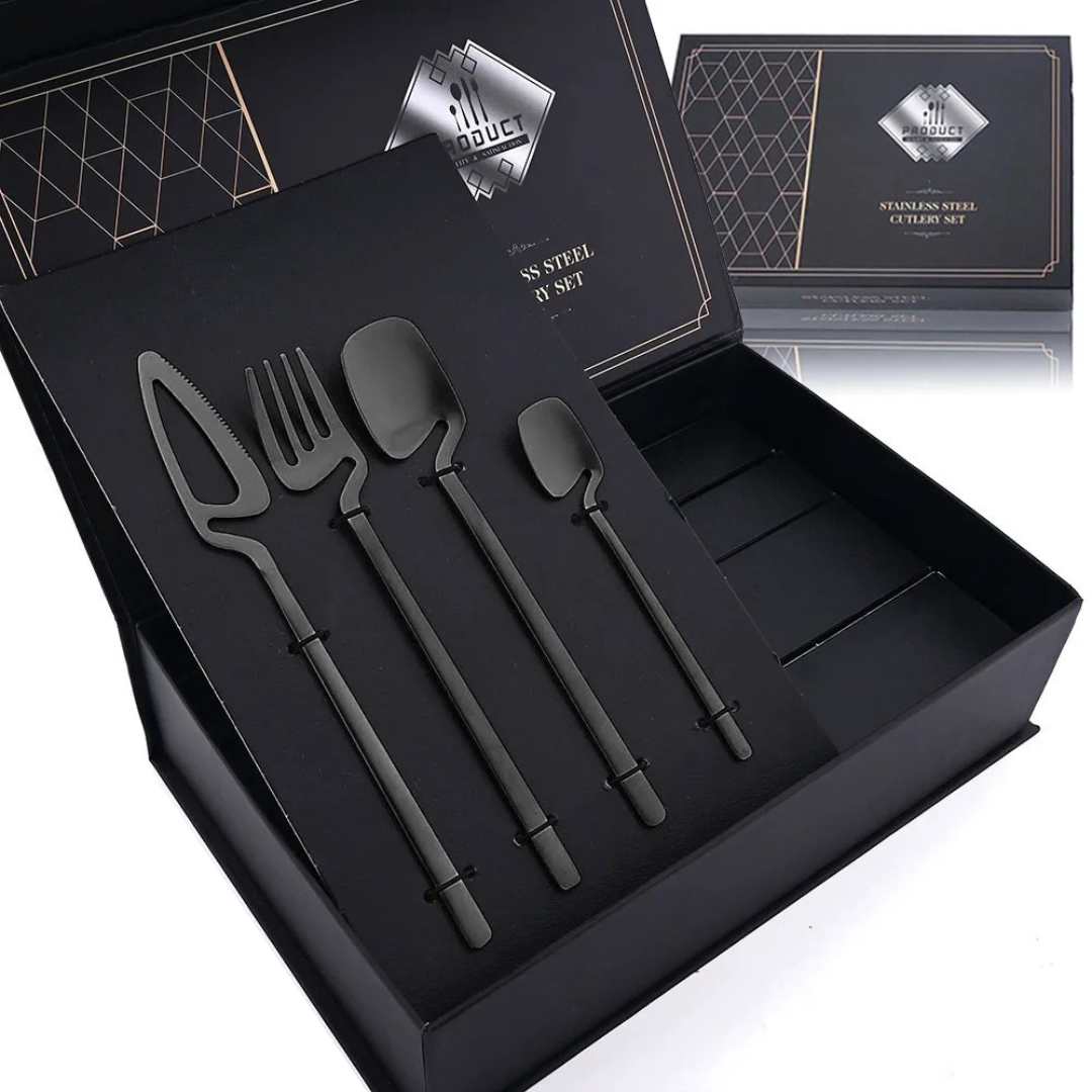 Conjunto de Talheres Inox 32pcs Luxo