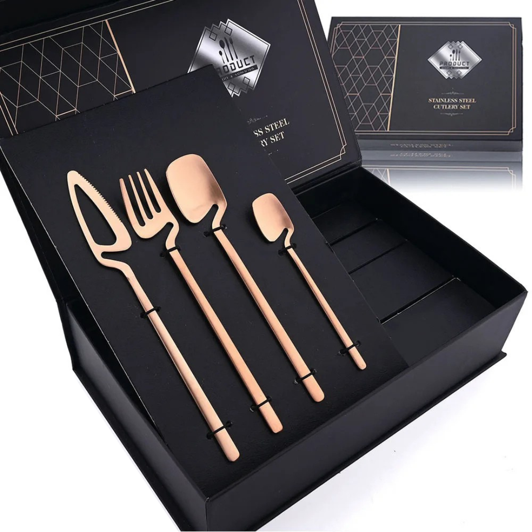 Conjunto de Talheres Inox 32pcs Luxo