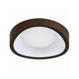 Plafon LED Orgânico Nórdico Wabi-Sabi em Madeira