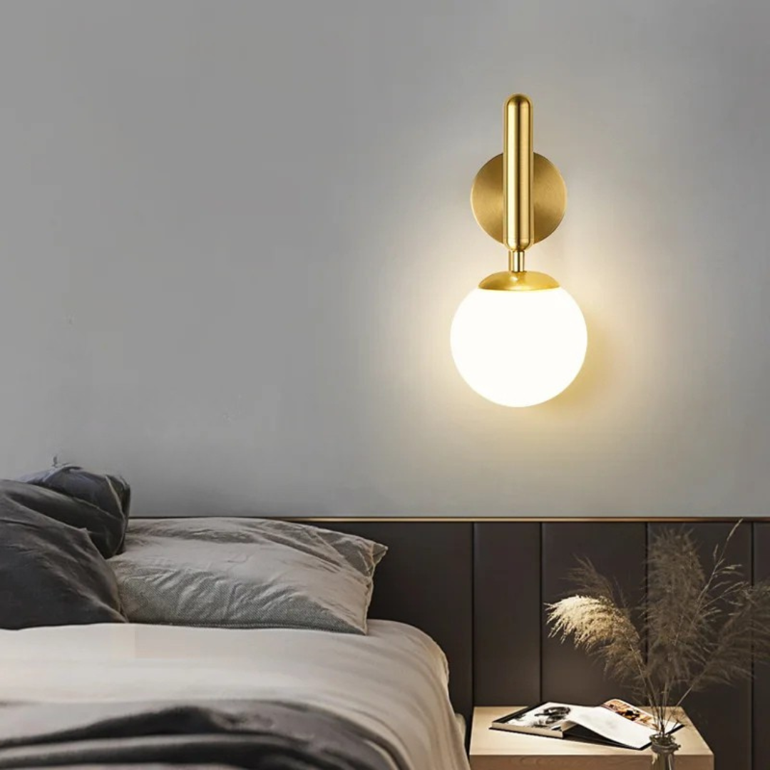 Arandela Dourada Modern Minimalista LED