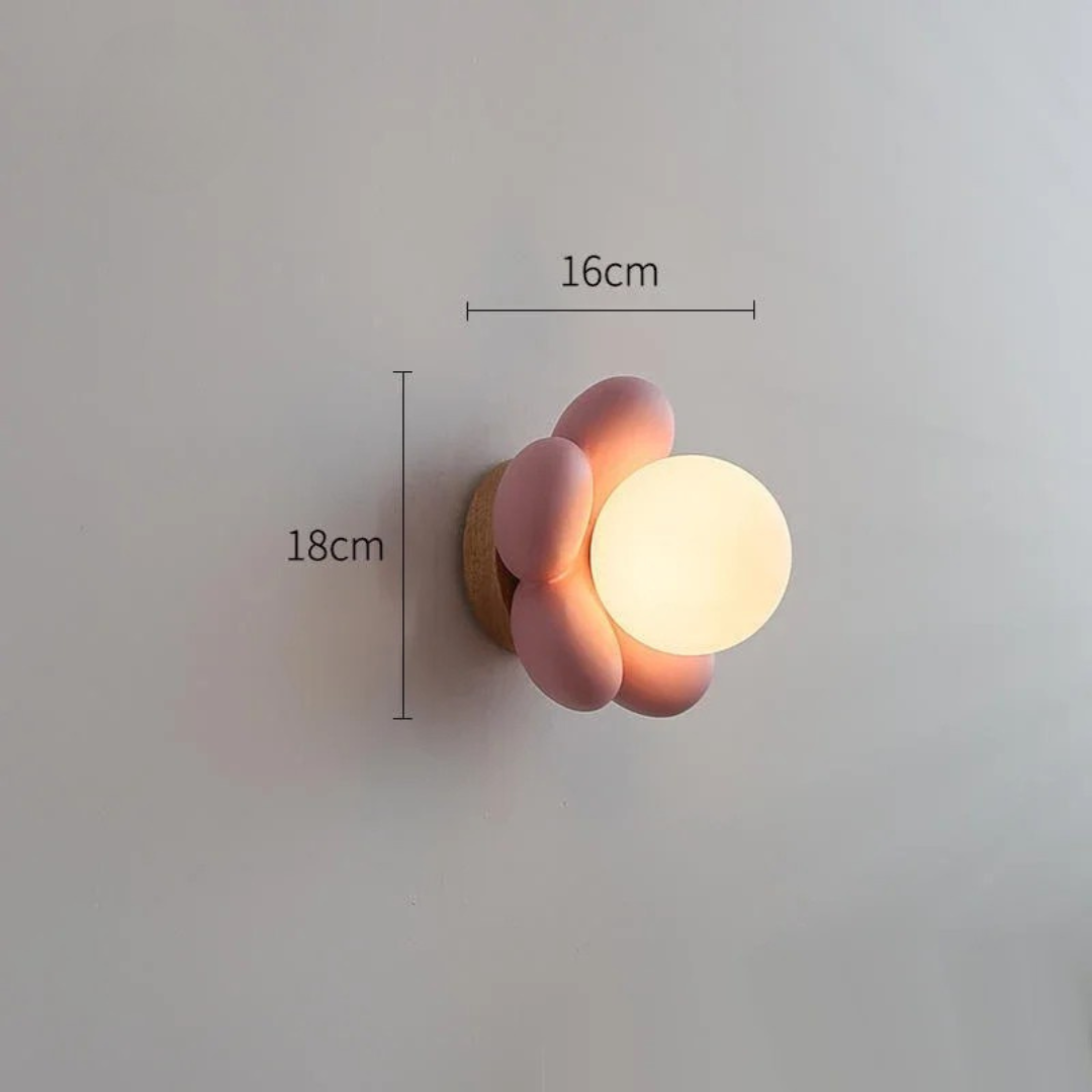Arandela de Parede Flor LED 3 Cores