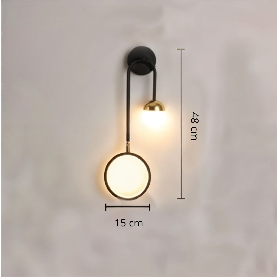 Arandela ContourGlow – Iluminação Escultural com Design de Autor