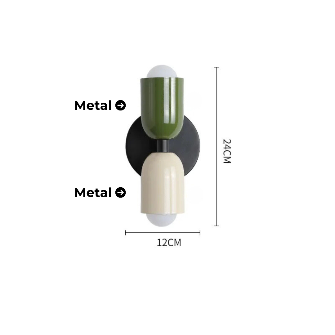 Arandela DuoTone – Design Moderno com Iluminação Bidirecional Sem Fio