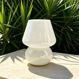 Mushroom-Shaped Glass Table Lamp