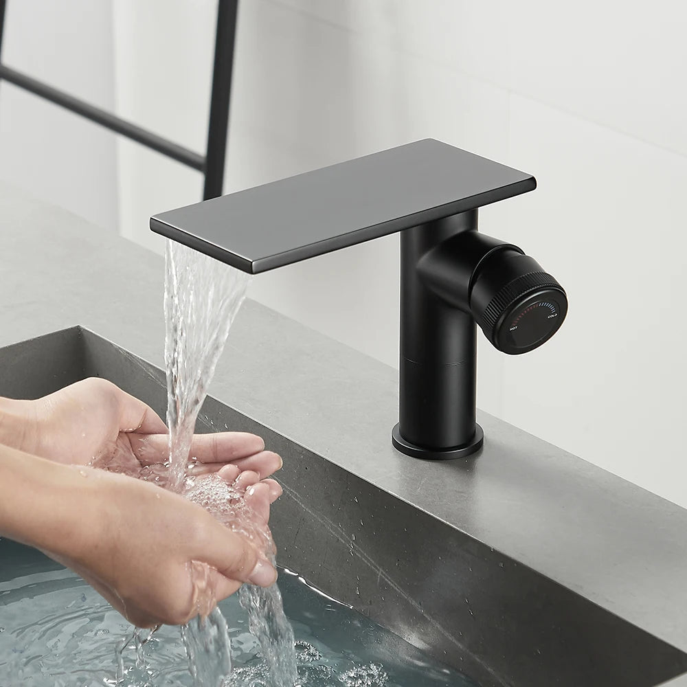 Torneira Cascata Misturador Quente e Frio Luxo para Banheiro
