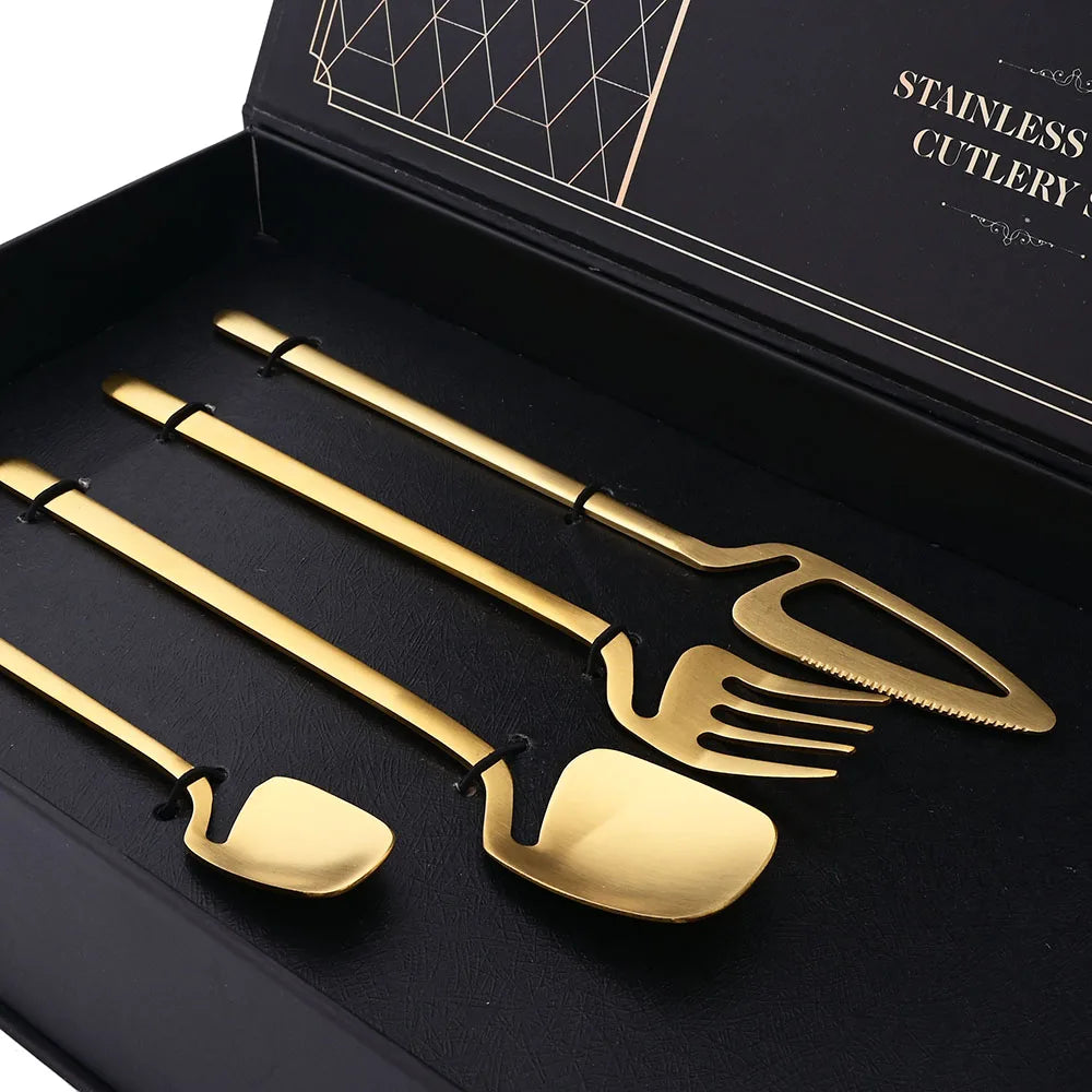 Conjunto de Talheres Inox 32pcs Luxo