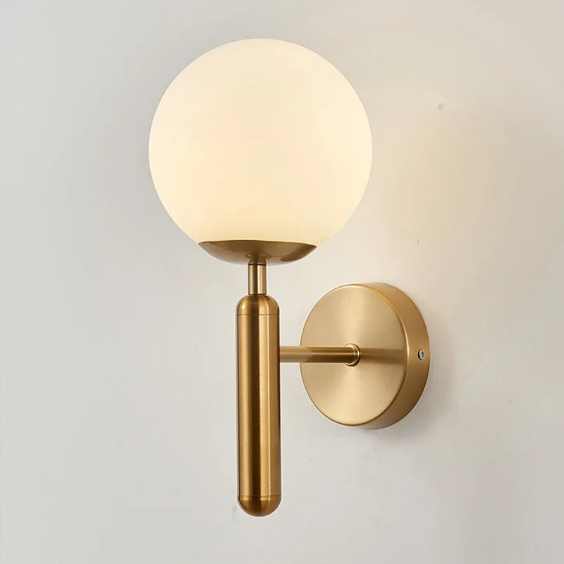 Arandela Dourada Modern Minimalista LED
