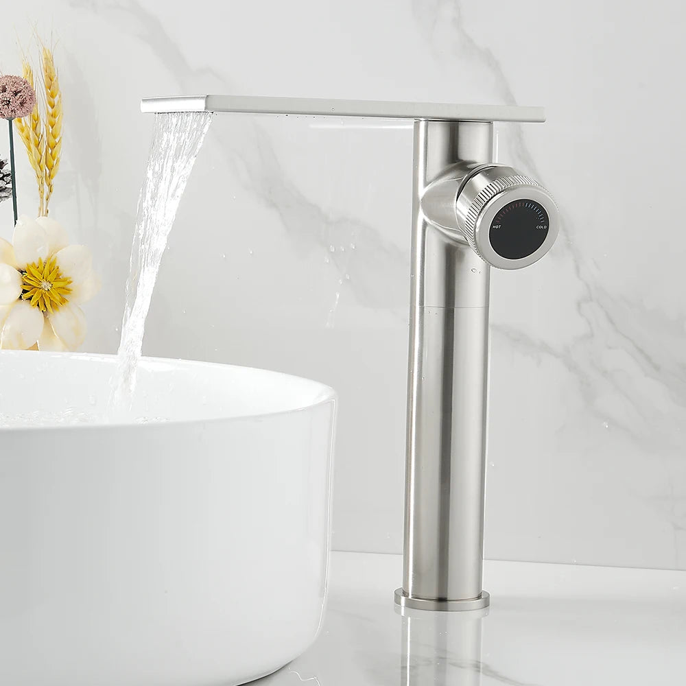 Torneira Cascata Misturador Quente e Frio Luxo para Banheiro