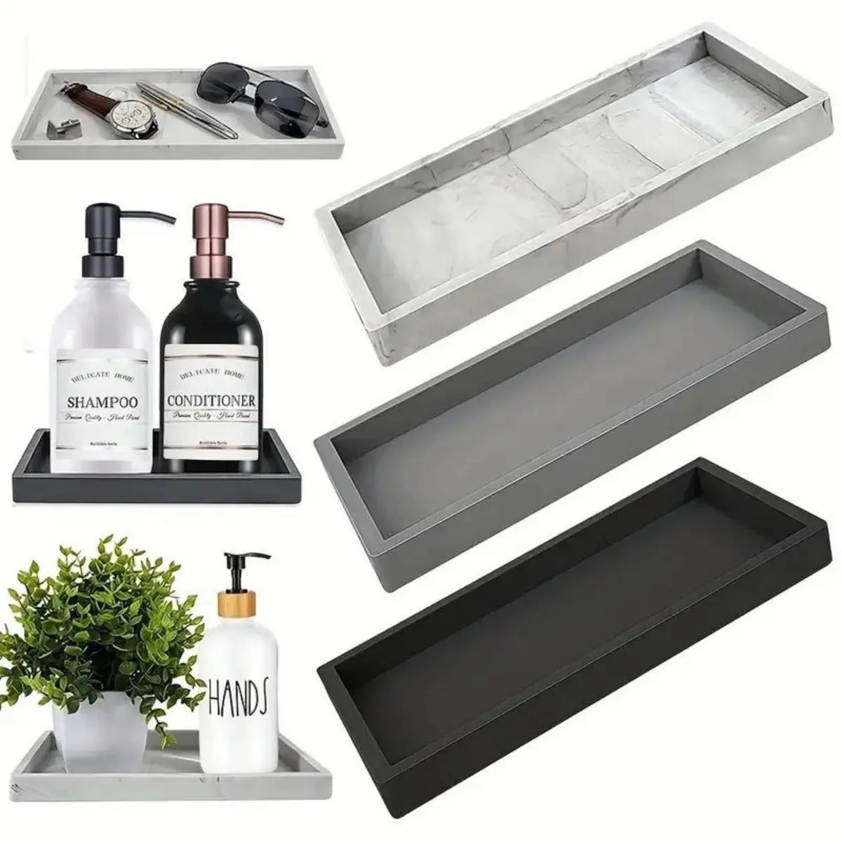 Bandeja Organizador de Silicone para Banheiro e Cozinha