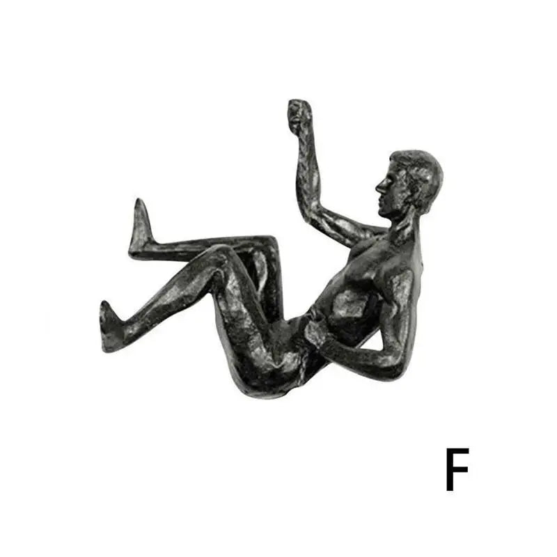 Escultura de Parede Atleta Escalador Resina Decorativa