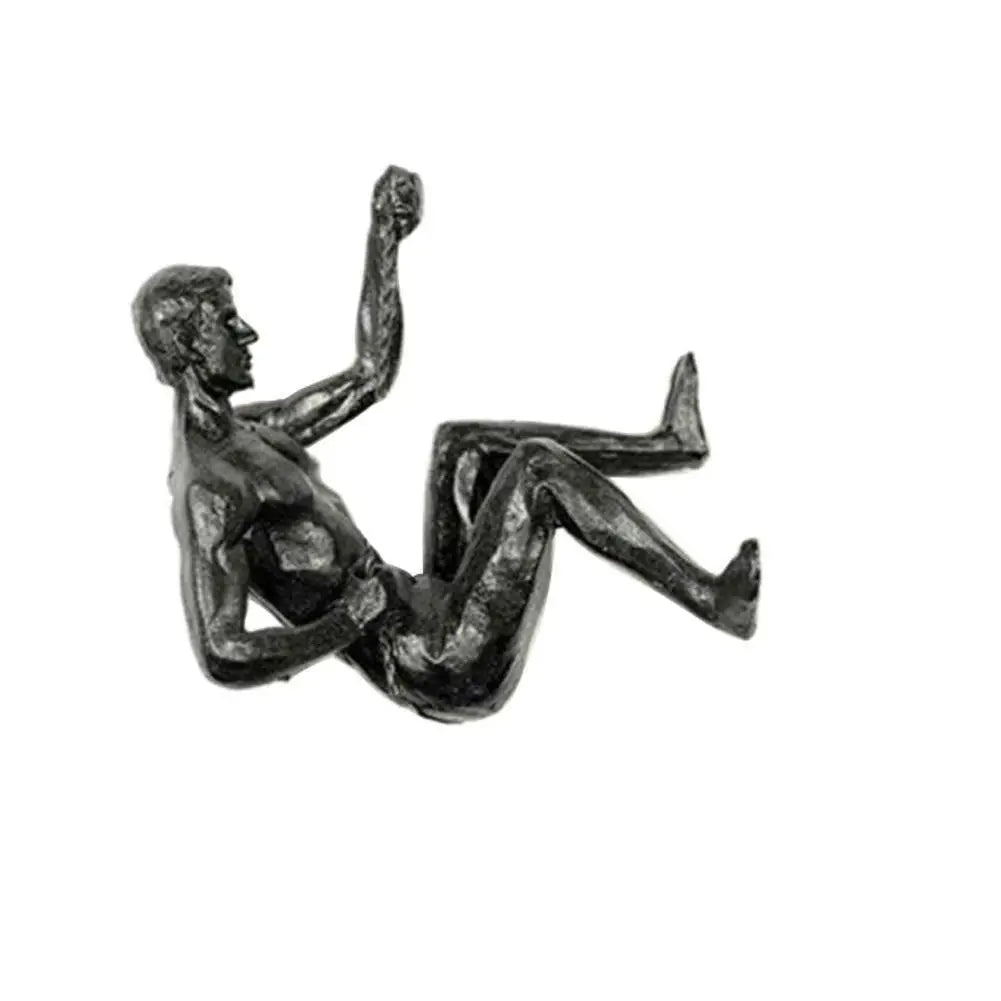 Escultura de Parede Atleta Escalador Resina Decorativa