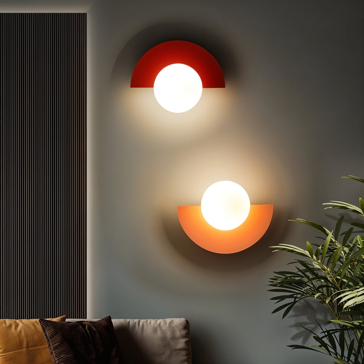 Arandela de Parede Minimalista Meia Lua