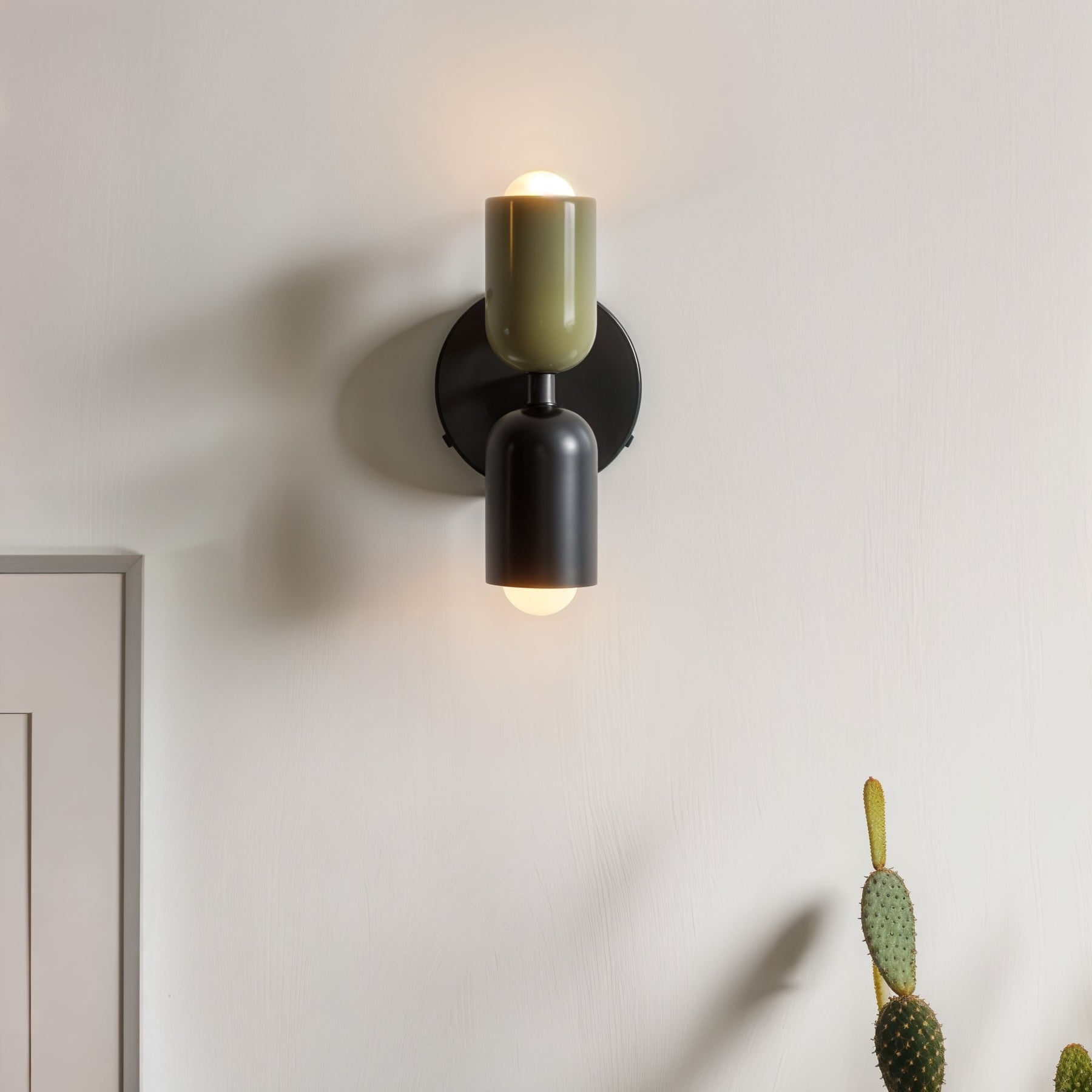 Arandela DuoTone – Design Moderno com Iluminação Bidirecional Sem Fio