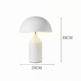 Luminária Dome Lux – Design Escultórico em Dourado Metálico