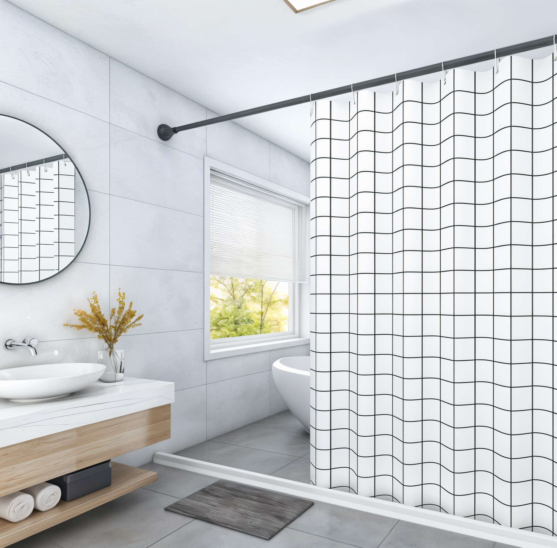 Barreira FlexWave™ – Contenção Inteligente para Banheiros