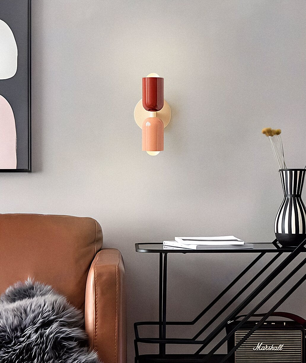 Arandela DuoTone – Design Moderno com Iluminação Bidirecional Sem Fio