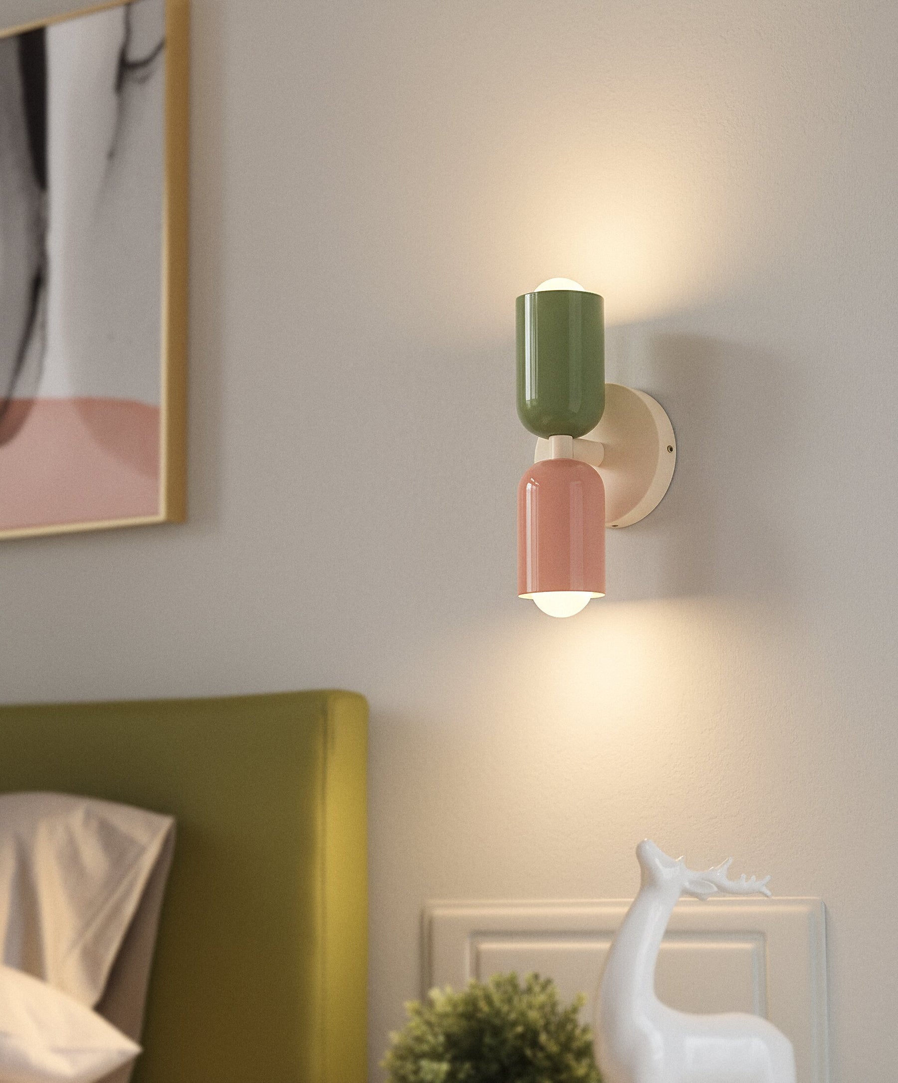 Arandela DuoTone – Design Moderno com Iluminação Bidirecional Sem Fio