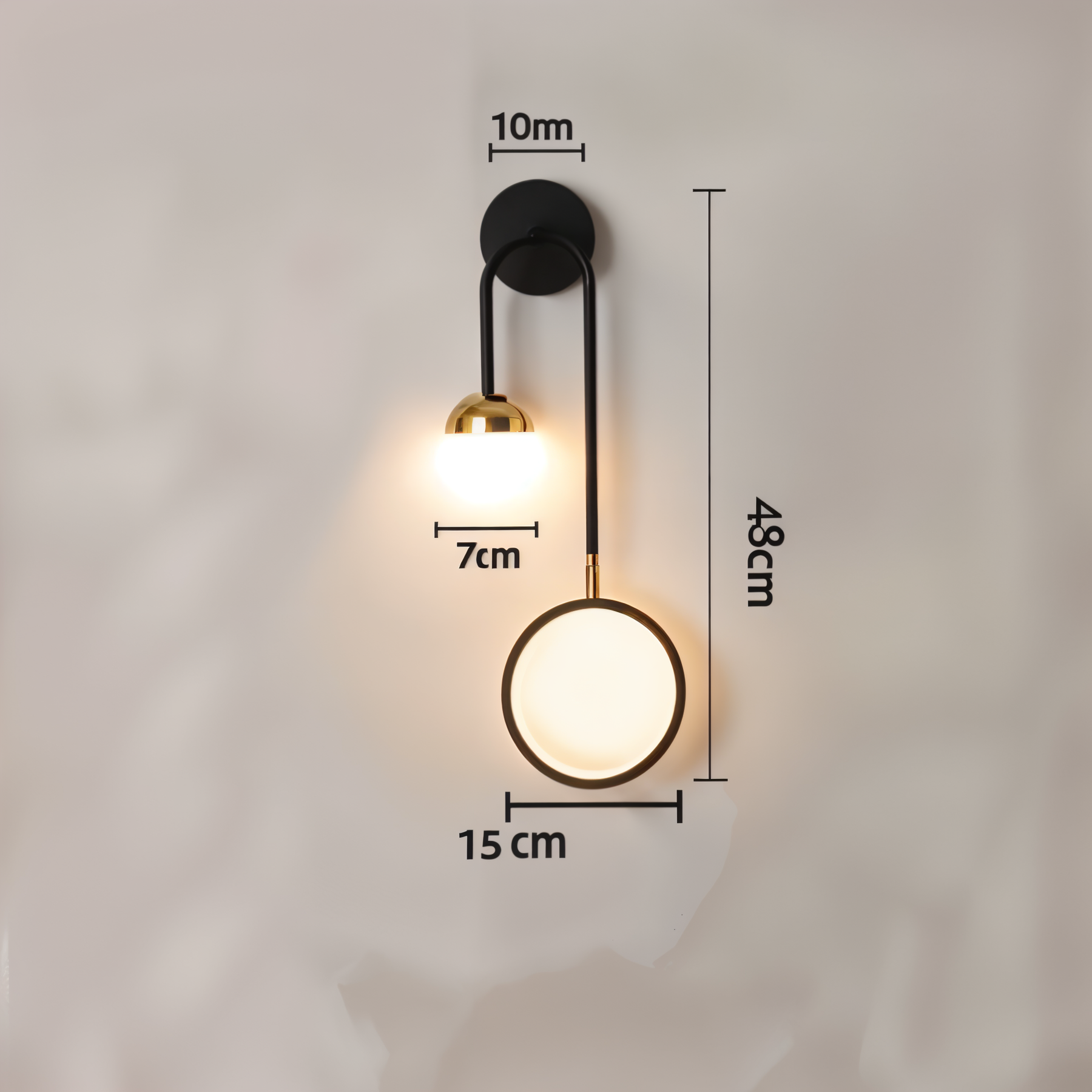 Arandela ContourGlow – Iluminação Escultural com Design de Autor