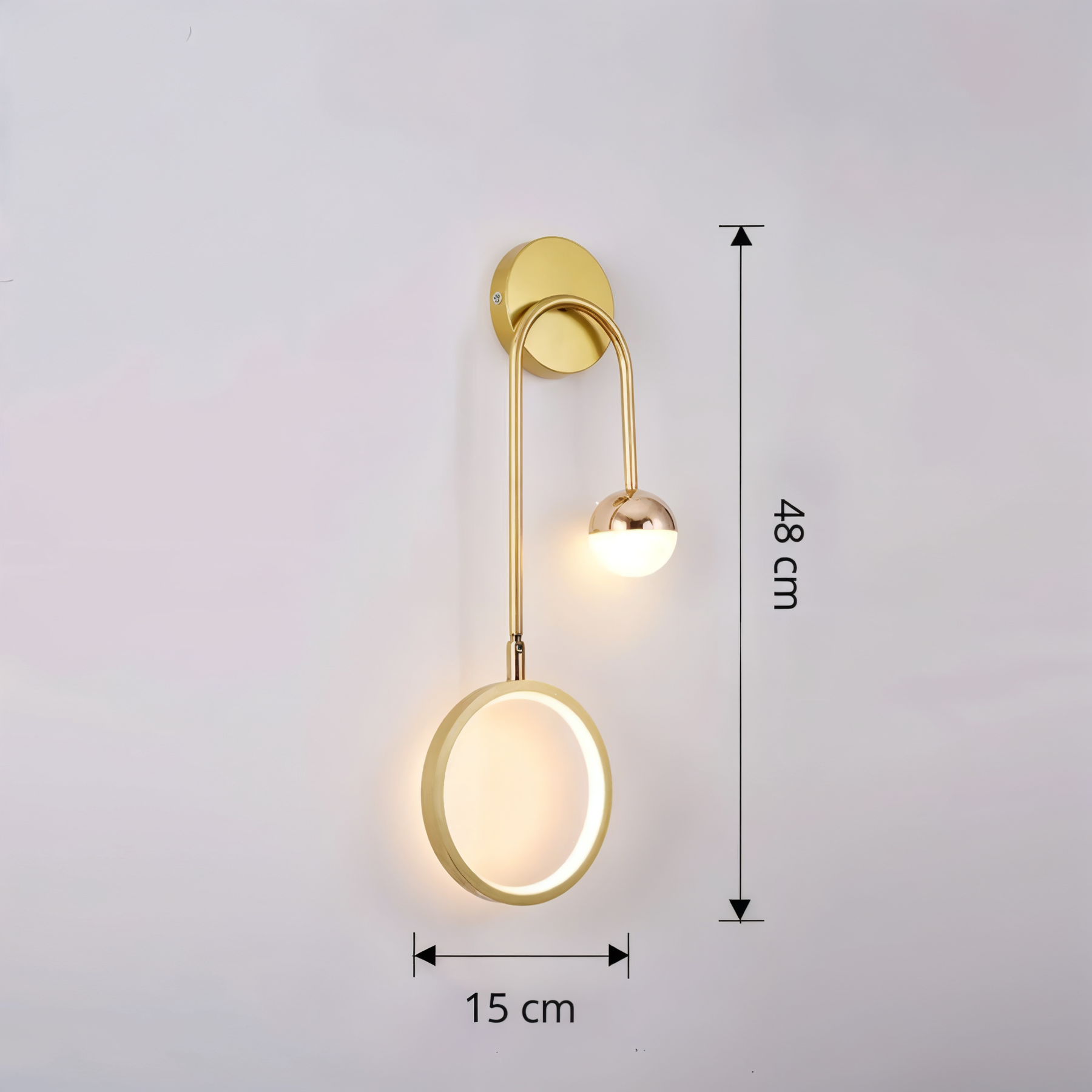 Arandela ContourGlow – Iluminação Escultural com Design de Autor