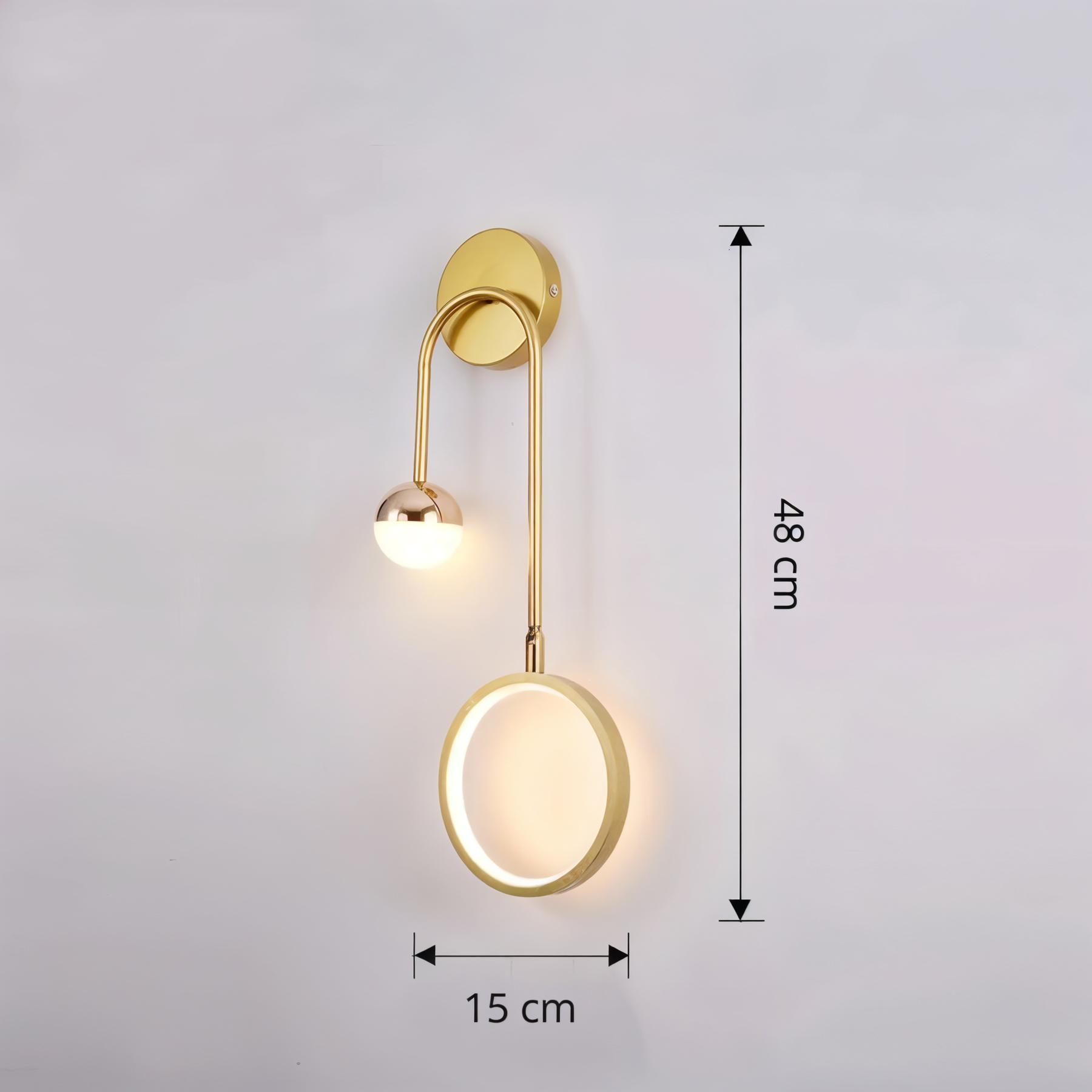Arandela ContourGlow – Iluminação Escultural com Design de Autor