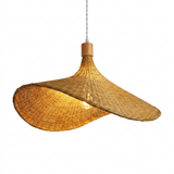 Pendente Bambu Chapéu Cônico Artesanal 30cm