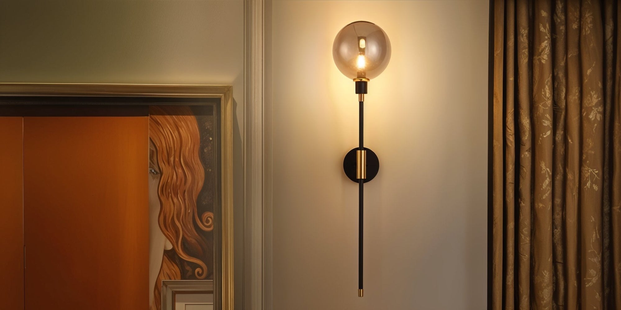 Arandela de Parede Sem Fio Atemporal: Elegância Minimalista para Sua Casa