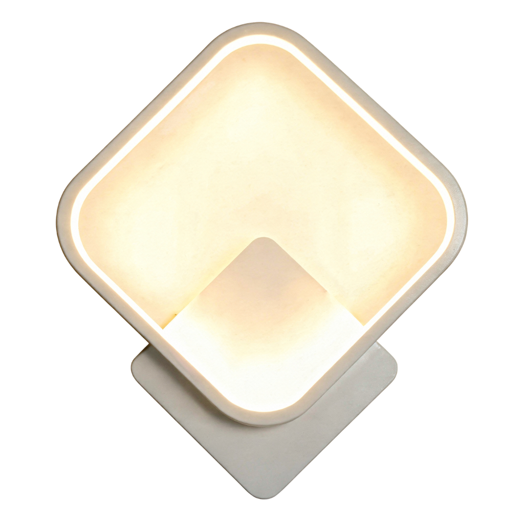Arandela de Parede LED Circular Interna Bivolt com Difusor Slim para Sala e Quarto Orbe