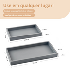 Bandeja Organizador de Silicone para Banheiro e Cozinha