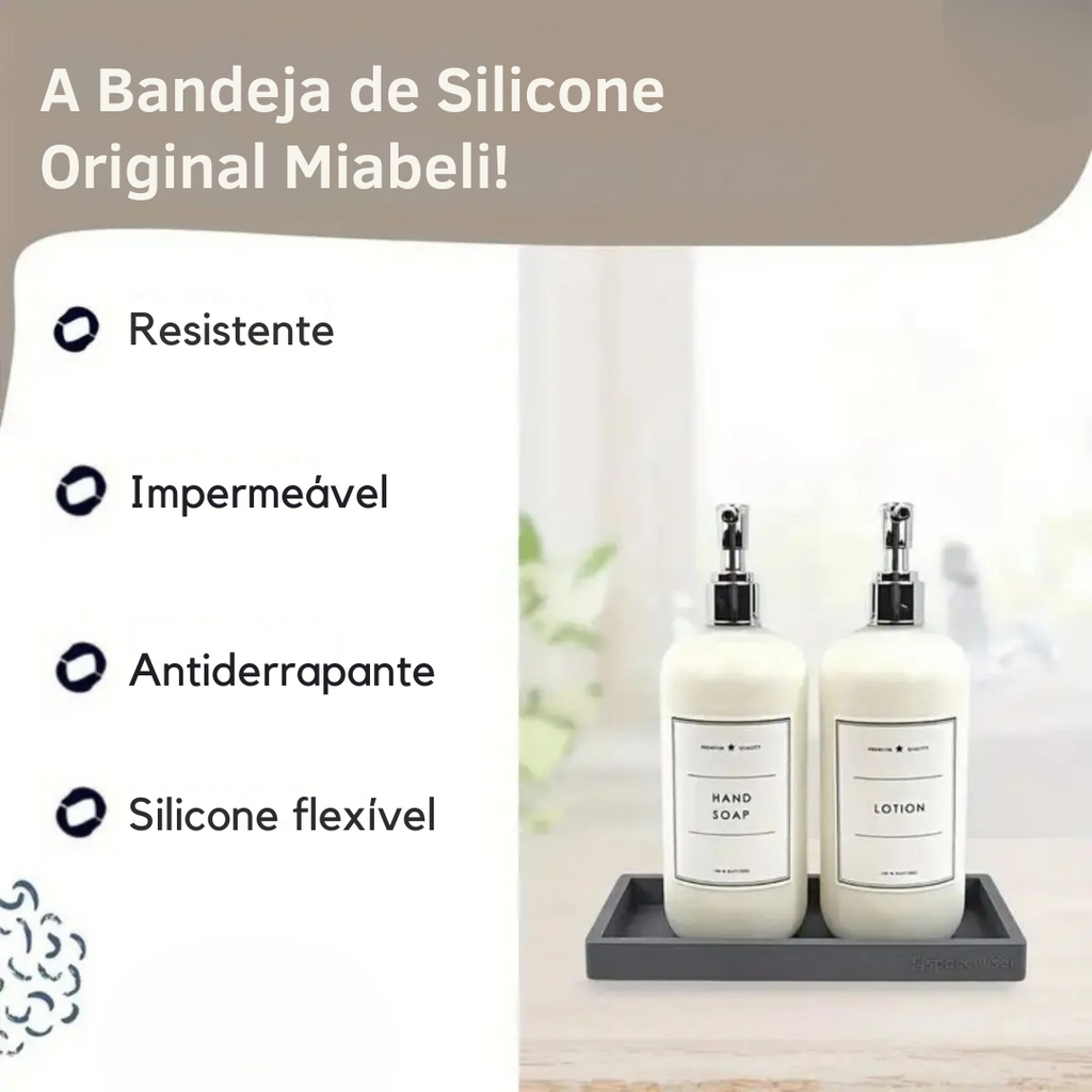 Bandeja Organizador de Silicone para Banheiro e Cozinha