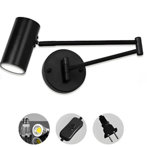 Arandela de Parede Articulada LED Metal com Braço Ajustável E27 Flexia