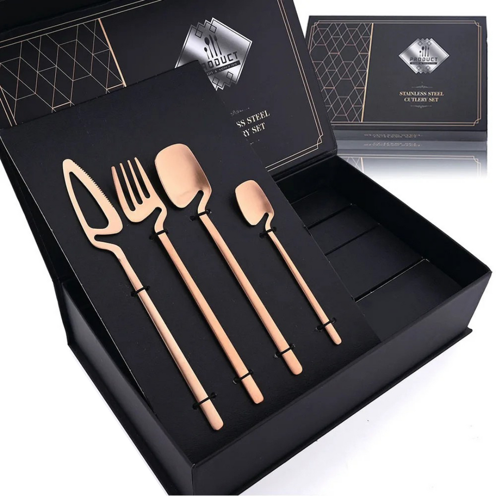 Conjunto de Talheres Inox 32pcs Luxo