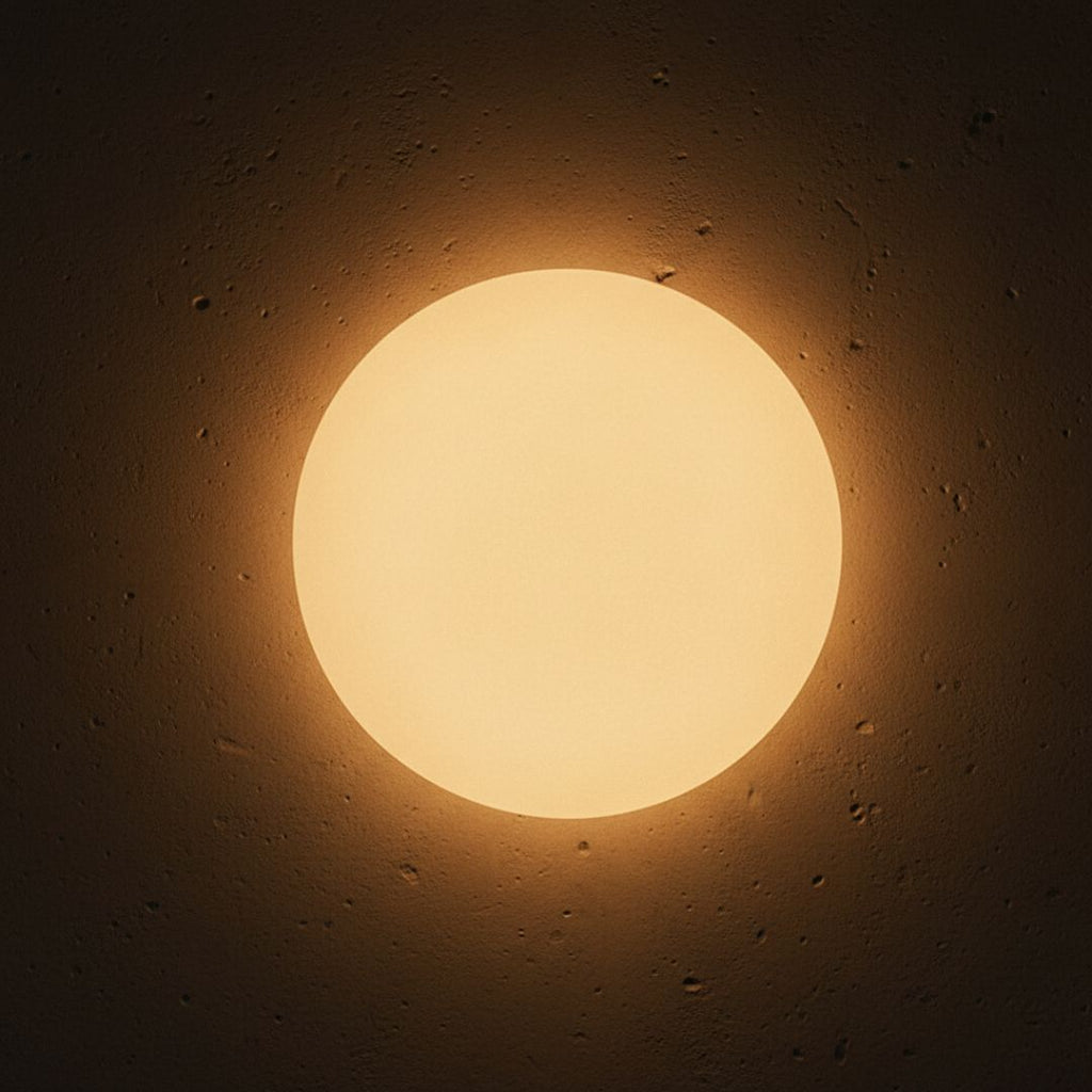 Arandela Soleil Globo Vidro Leitoso Bidirecional