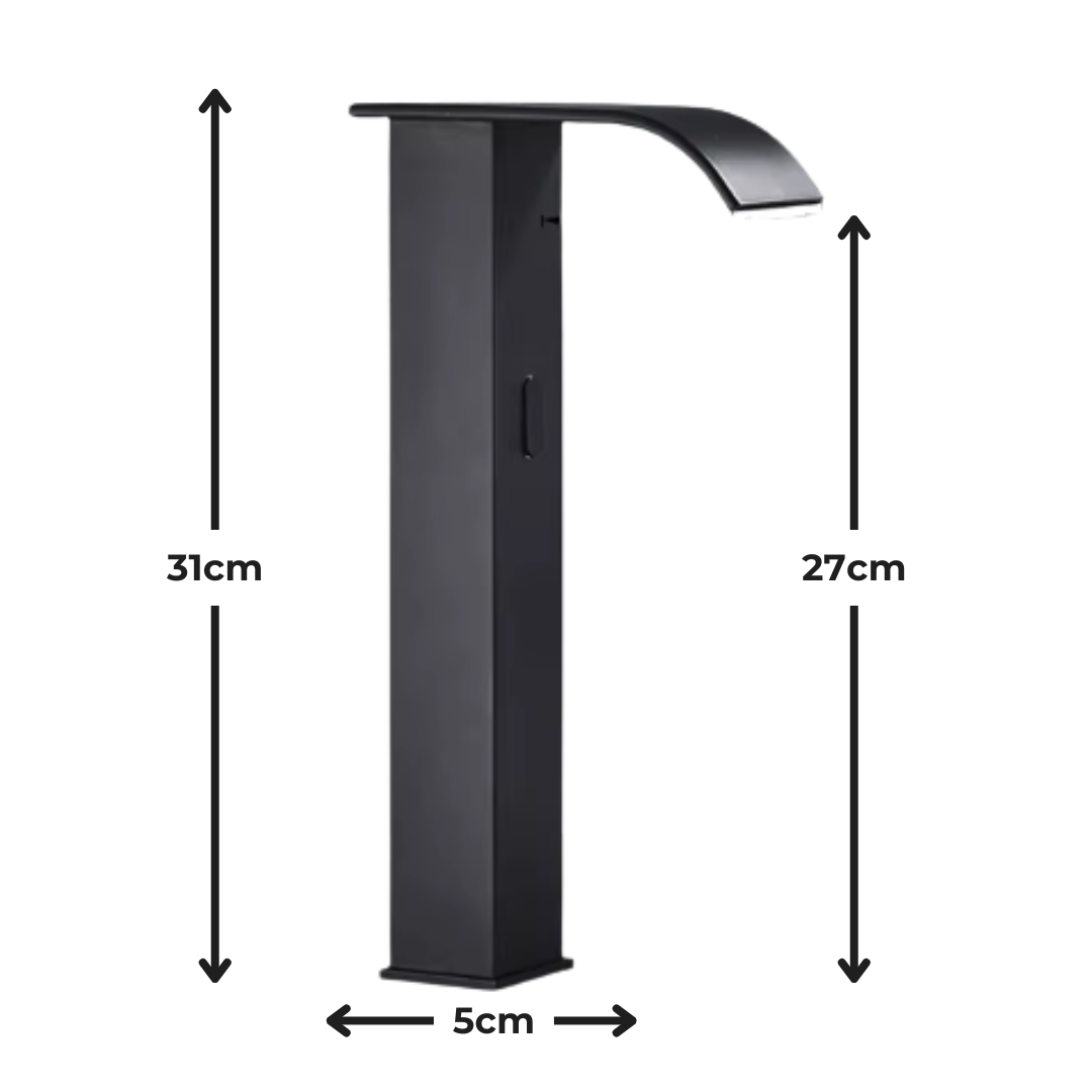 Torneira Cascata para Banheiro com Sensor Automático em Metal Escovado Evora