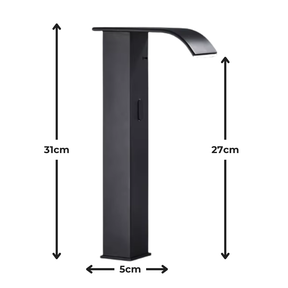 Torneira Cascata para Banheiro com Sensor Automático em Metal Escovado Evora