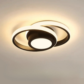 Lustre LED Moderno de Teto 3 Cores Sala Quarto Corredor Plafon Regulável Estilo Nórdico