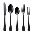 Conjunto de Talheres em Aco Inoxidavel 304 com Relevo Ergonomico 5 Pecas por Pessoa