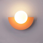 Arandela de Parede Meia Lua Minimalista Nórdica 20cm Miabeli