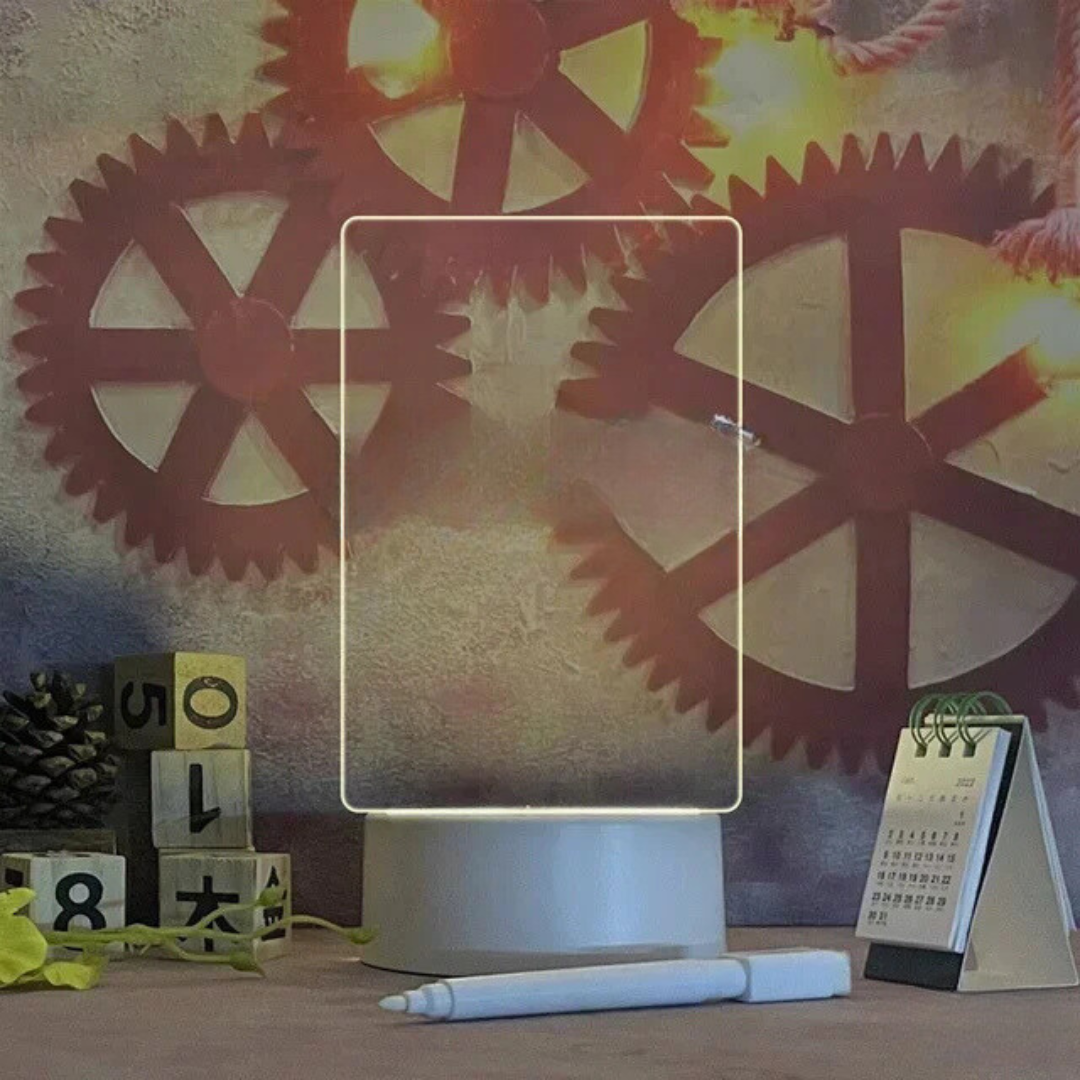 Luminária Sentimento Infinito – Decoração 3D em Acrílico Iluminado