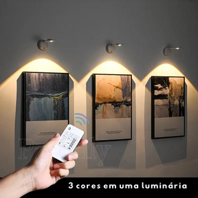 Luz Noturna LED Sensor de Movimento com Controle Remoto USB Parede Mesa Quarto Cozinha Sem Fio