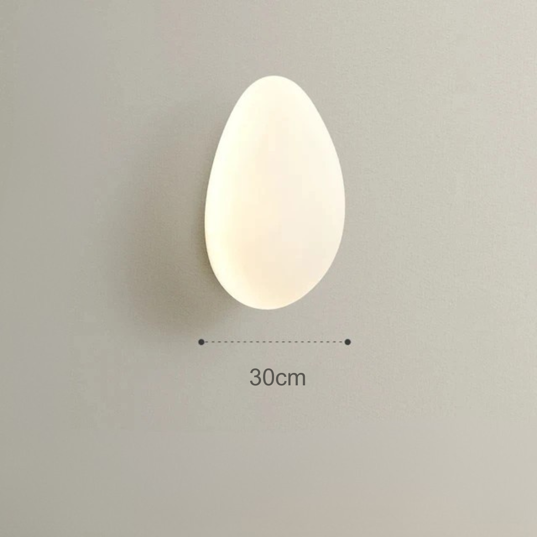 Arandela LED Orgânica Pedra Fosca 24cm 3 Tons
