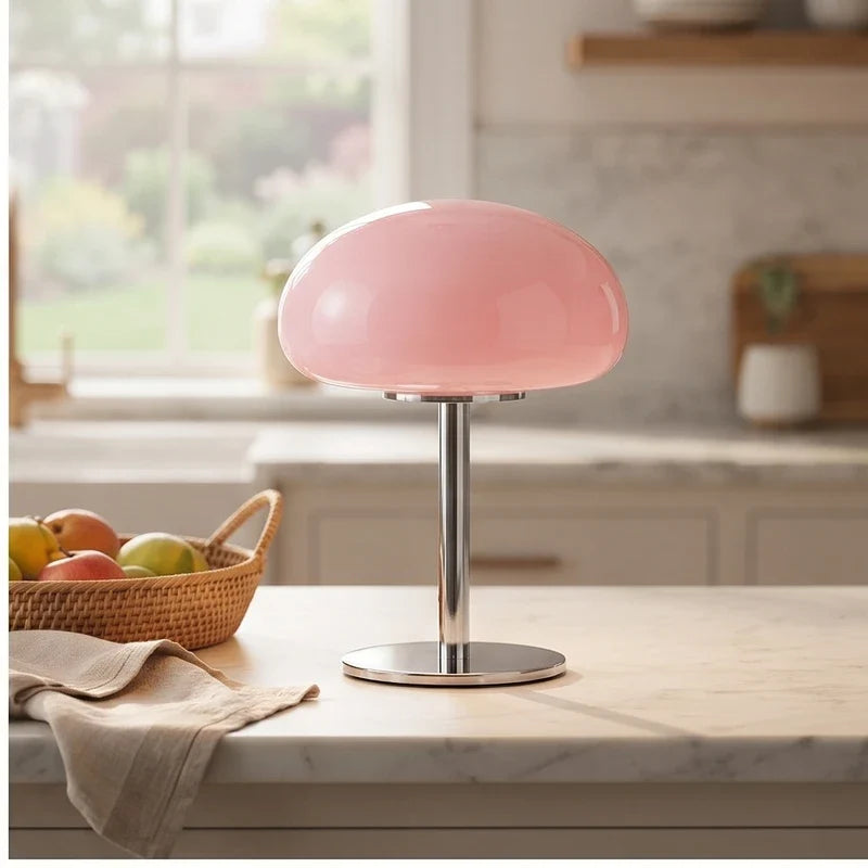 Zephyr Glass Mushroom Dome Lamp