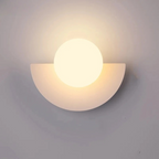 Arandela de Parede Meia Lua Minimalista Nórdica 20cm Miabeli