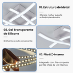Luminária LED Dimerizável Decorativa Moderna para Sala