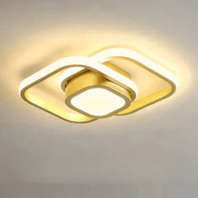 Lustre LED Moderno de Teto 3 Cores Sala Quarto Corredor Plafon Regulável Estilo Nórdico