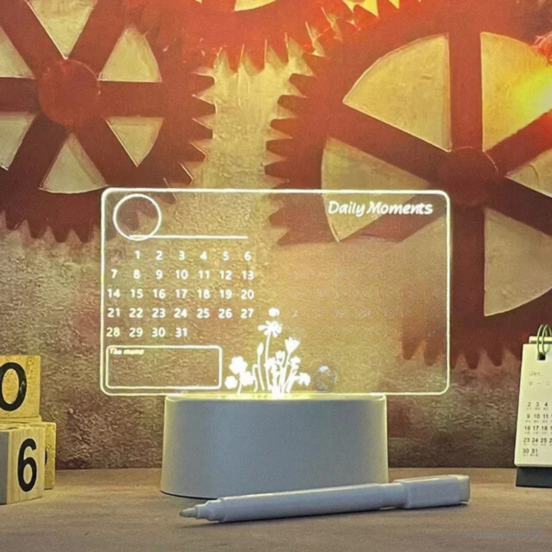 Luminária Sentimento Infinito – Decoração 3D em Acrílico Iluminado