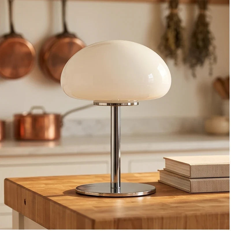 Zephyr Glass Mushroom Dome Lamp