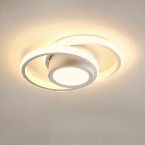 Lustre LED Moderno de Teto 3 Cores Sala Quarto Corredor Plafon Regulável Estilo Nórdico